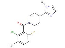 1-(2-chloro-6-fluoro-3-methylbenzoyl)-4-(1H-imidazol-2-yl)piperidine