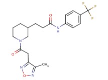 3-{1-[(4-methyl-1,2,5-oxadiazol-3-yl)acetyl]-3-piperidinyl}-N-[4-(trifluoromethyl)phenyl]propanamide