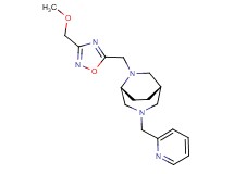 (1S*,5R*)-6-{[3-(methoxymethyl)-1,2,4-oxadiazol-5-yl]methyl}-3-(2-pyridinylmethyl)-3,6-diazabicyclo[3.2.2]nonane