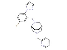 (1S*,5R*)-6-[5-fluoro-2-(1H-pyrazol-1-yl)benzyl]-3-(pyridin-2-ylmethyl)-3,6-diazabicyclo[3.2.2]nonane