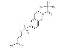 2-(2,2-dimethylpropanoyl)-N-(3-hydroxybutyl)-1,2,3,4-tetrahydroisoquinoline-6-sulfonamide