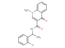 N-[1-(2-chlorophenyl)ethyl]-1-methyl-4-oxo-1,4-dihydroquinoline-3-carboxamide