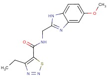 4-ethyl-N-[(5-methoxy-1H-benzimidazol-2-yl)methyl]-1,2,3-thiadiazole-5-carboxamide