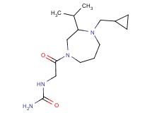 N-{2-[4-(cyclopropylmethyl)-3-isopropyl-1,4-diazepan-1-yl]-2-oxoethyl}urea