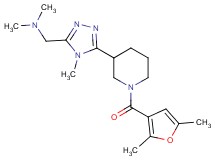 ({5-[1-(2,5-dimethyl-3-furoyl)piperidin-3-yl]-4-methyl-4H-1,2,4-triazol-3-yl}methyl)dimethylamine