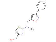 (2-{methyl[(3-phenyl-5-isoxazolyl)methyl]amino}-1,3-thiazol-4-yl)methanol