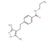 4-[2-(3,5-dimethyl-1H-pyrazol-4-yl)ethyl]-N-propylbenzamide