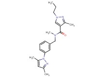 N-[3-(3,5-dimethyl-1H-pyrazol-1-yl)benzyl]-N,3-dimethyl-1-propyl-1H-pyrazole-4-carboxamide