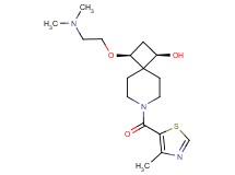 (1R*,3S*)-3-[2-(dimethylamino)ethoxy]-7-[(4-methyl-1,3-thiazol-5-yl)carbonyl]-7-azaspiro[3.5]nonan-1-ol