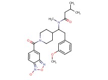 N-(2-(3-methoxyphenyl)-1-{1-[(1-oxido-2,1,3-benzoxadiazol-5-yl)carbonyl]-4-piperidinyl}ethyl)-N,3-dimethylbutanamide