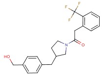{4-[(1-{[2-(trifluoromethyl)phenyl]acetyl}pyrrolidin-3-yl)methyl]phenyl}methanol
