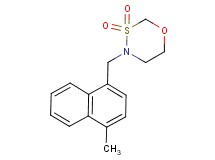 4-[(4-methyl-1-naphthyl)methyl]-1,3,4-oxathiazinane 3,3-dioxide