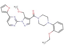 2-[4-{[4-(2-ethoxyphenyl)-1-piperazinyl]carbonyl}-5-(methoxymethyl)-1H-pyrazol-1-yl]-4-(2-furyl)pyrimidine