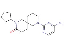 8-(4-amino-2-pyrimidinyl)-2-cyclopentyl-2,8-diazaspiro[5.5]undecan-3-one