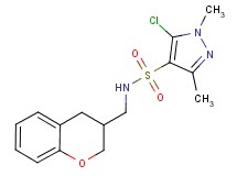 5-chloro-N-(3,4-dihydro-2H-chromen-3-ylmethyl)-1,3-dimethyl-1H-pyrazole-4-sulfonamide