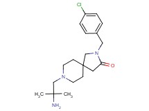 8-(2-amino-2-methylpropyl)-2-(4-chlorobenzyl)-2,8-diazaspiro[4.5]decan-3-one dihydrochloride