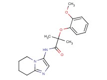 2-(2-methoxyphenoxy)-2-methyl-N-(5,6,7,8-tetrahydroimidazo[1,2-a]pyridin-3-yl)propanamide