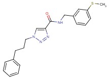 N-[3-(methylthio)benzyl]-1-(3-phenylpropyl)-1H-1,2,3-triazole-4-carboxamide