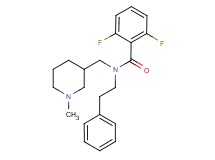 2,6-difluoro-N-[(1-methyl-3-piperidinyl)methyl]-N-(2-phenylethyl)benzamide