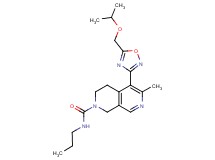 5-[5-(isopropoxymethyl)-1,2,4-oxadiazol-3-yl]-6-methyl-N-propyl-3,4-dihydro-2,7-naphthyridine-2(1H)-carboxamide