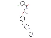 3-chloro-N-[2-(4-{[4-(3-pyridinylmethyl)-1-piperazinyl]methyl}phenoxy)propyl]benzamide