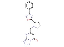 5-{[2-(3-phenyl-1,2,4-oxadiazol-5-yl)-1-pyrrolidinyl]methyl}[1,2,4]triazolo[1,5-a]pyrimidin-7(4H)-one