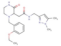N-[(1,5-dimethyl-1H-pyrazol-3-yl)methyl]-2-[1-(2-ethoxybenzyl)-3-oxo-2-piperazinyl]acetamide