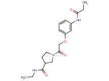 N-ethyl-1-{[3-(propionylamino)phenoxy]acetyl}pyrrolidine-3-carboxamide