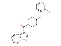 3-{[4-(2-fluorobenzyl)-1-piperidinyl]carbonyl}pyrazolo[1,5-a]pyridine