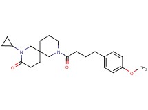 2-cyclopropyl-8-[4-(4-methoxyphenyl)butanoyl]-2,8-diazaspiro[5.5]undecan-3-one
