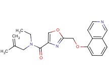 N-ethyl-2-[(5-isoquinolinyloxy)methyl]-N-(2-methyl-2-propen-1-yl)-1,3-oxazole-4-carboxamide