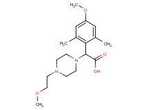 (4-methoxy-2,6-dimethylphenyl)[4-(2-methoxyethyl)piperazin-1-yl]acetic acid