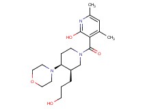 3-{[rel-(3R,4S)-3-(3-hydroxypropyl)-4-(4-morpholinyl)-1-piperidinyl]carbonyl}-4,6-dimethyl-2-pyridinol