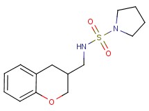 N-(3,4-dihydro-2H-chromen-3-ylmethyl)pyrrolidine-1-sulfonamide