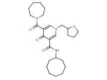 5-(1-azepanylcarbonyl)-N-cyclooctyl-4-oxo-1-(tetrahydro-2-furanylmethyl)-1,4-dihydro-3-pyridinecarboxamide
