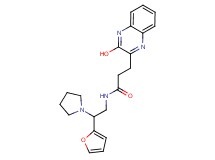 N-[2-(2-furyl)-2-pyrrolidin-1-ylethyl]-3-(3-hydroxyquinoxalin-2-yl)propanamide
