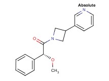 3-{1-[(2R)-2-methoxy-2-phenylacetyl]-3-azetidinyl}pyridine