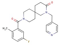 9-(5-fluoro-2-methylbenzoyl)-2-(pyridin-4-ylmethyl)-2,9-diazaspiro[5.5]undecan-3-one