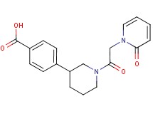 4-{1-[(2-oxopyridin-1(2H)-yl)acetyl]piperidin-3-yl}benzoic acid
