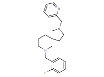 7-(2-fluorobenzyl)-2-(2-pyridinylmethyl)-2,7-diazaspiro[4.5]decane
