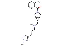 N-methyl-N-{[(1R*,5S*,6r)-3-(2-methylbenzoyl)-3-azabicyclo[3.1.0]hex-6-yl]methyl}-3-(1-methyl-1H-pyrazol-4-yl)propan-1-amine