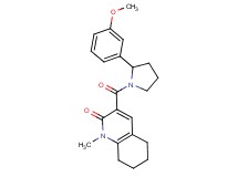 3-{[2-(3-methoxyphenyl)-1-pyrrolidinyl]carbonyl}-1-methyl-5,6,7,8-tetrahydro-2(1H)-quinolinone