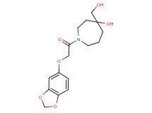 1-[(1,3-benzodioxol-5-yloxy)acetyl]-4-(hydroxymethyl)-4-azepanol