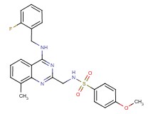 N-({4-[(2-fluorobenzyl)amino]-8-methyl-2-quinazolinyl}methyl)-4-methoxybenzenesulfonamide