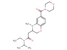 N-ethyl-N-isopropyl-2-[4-methyl-6-(morpholin-4-ylcarbonyl)-3,4-dihydro-2H-1,4-benzoxazin-3-yl]acetamide