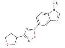 1-methyl-5-[3-(tetrahydrofuran-3-yl)-1,2,4-oxadiazol-5-yl]-1H-benzimidazole