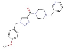 1-{[1-(4-methoxybenzyl)-1H-1,2,3-triazol-4-yl]carbonyl}-4-(3-pyridinylmethyl)piperazine
