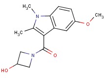 1-[(5-methoxy-1,2-dimethyl-1H-indol-3-yl)carbonyl]azetidin-3-ol