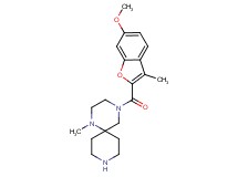 4-[(6-methoxy-3-methyl-1-benzofuran-2-yl)carbonyl]-1-methyl-1,4,9-triazaspiro[5.5]undecane dihydrochloride