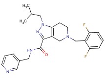 5-(2,6-difluorobenzyl)-1-isobutyl-N-(3-pyridinylmethyl)-4,5,6,7-tetrahydro-1H-pyrazolo[4,3-c]pyridine-3-carboxamide